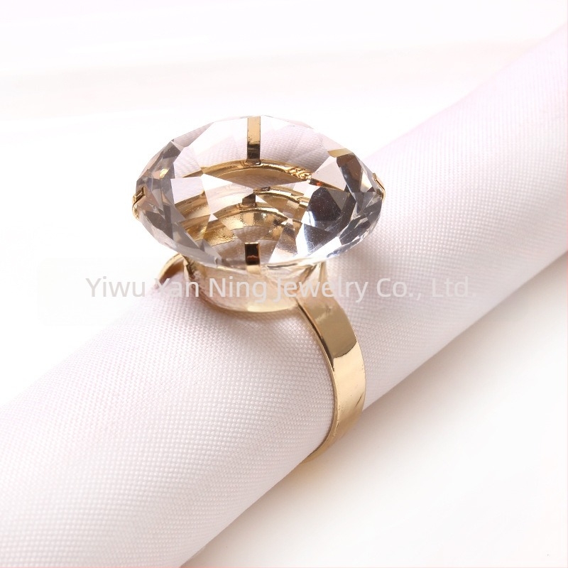 Салфетник с голям диамант – неръждаема стомана, електрофилиране, модерен стил, лого отпечатано