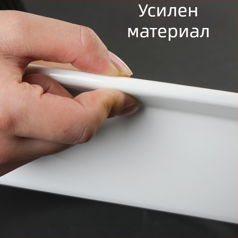 Порцеланов комплект за бюфет – правоъгълни порционни купи и кръгли порцеланови чинии за хотелска сервировка