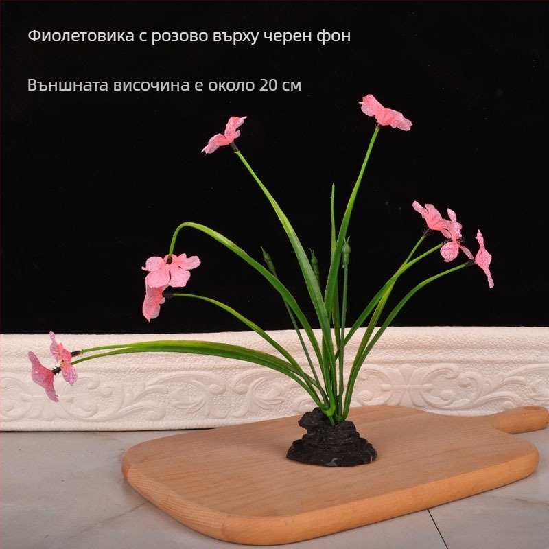 Декоративна чиния с цветен мотив, пластмаса, ръчно боядисана повърхност, произход Zhejiang, стил Нов китайски, персонализация налична