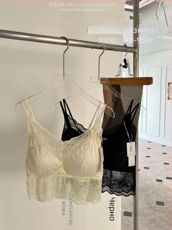 Потник от найлонов плат, презрамков модел със V-образно деколте, тънък плат, сезон Пролет-Лято-Есен, пуснат през 2024 г.