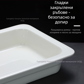 Керамични буфетни съдове за хотели и ресторанти, квадратна и кръгла форма, материал керамика, марка ZHILISHI, стил китайски