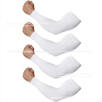 Слънцезащитни дишащи ръкави за каране и спорт на открито, найлон, съдържание 81-95%, стил естествен, пролет 2024