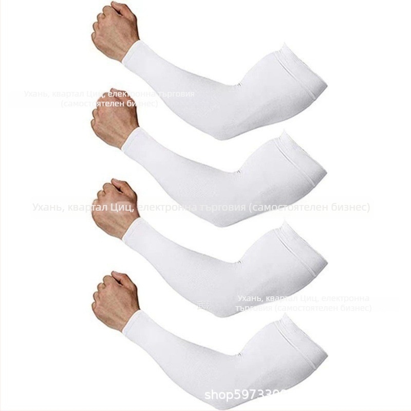 Слънцезащитни дишащи ръкави за каране и спорт на открито, найлон, съдържание 81-95%, стил естествен, пролет 2024