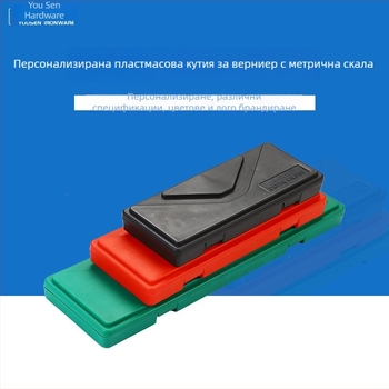 V-образна калипер кутия със подплатена пяна, ABS пластмаса, модел XF-02, кутия за опаковка за хардуерни аксесоари