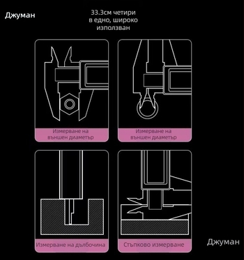 Пластмасов верниер калипер, високопрецизен домашен измервателен инструмент