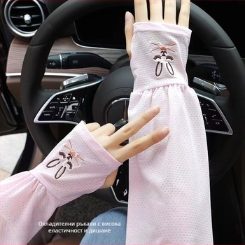 Слънцезащитни ръкави от ice silk за жени, лято, тънки и дишащи, UV защита, модел Yan 280, пролет 2025
