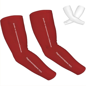 Лятни ръкавни маншети с UV защита, млечна коприна и полиестер (>96% съдържание), тънки и леки, за колоездене, с подложка за лакътя