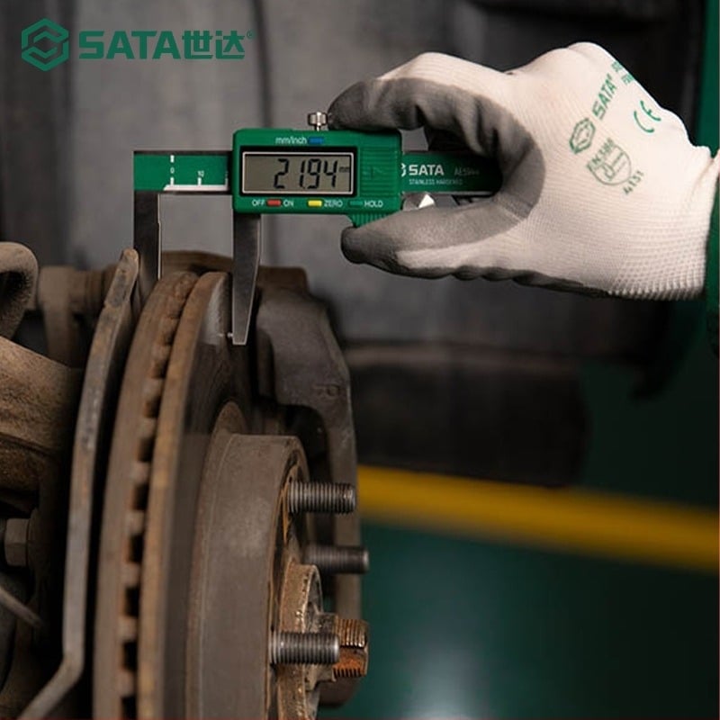 Неръждаема стомана цифров калипер - висока прецизност, цифров дисплей, марка Sata/Sida