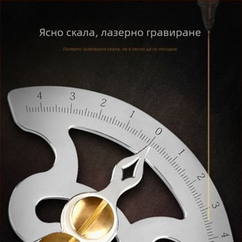 Калипер за зазори и дебелина, неръждаема стомана, висока прецизност, инструмент за дървени шипове, конвертор на вътрешен и външен диаметър