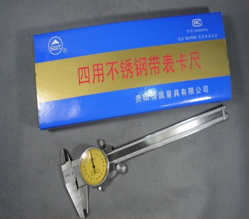 SWT Southwest Табличен верниер калипер, неръждаема стомана, обхват 0–200 мм, разделение 0,02 мм