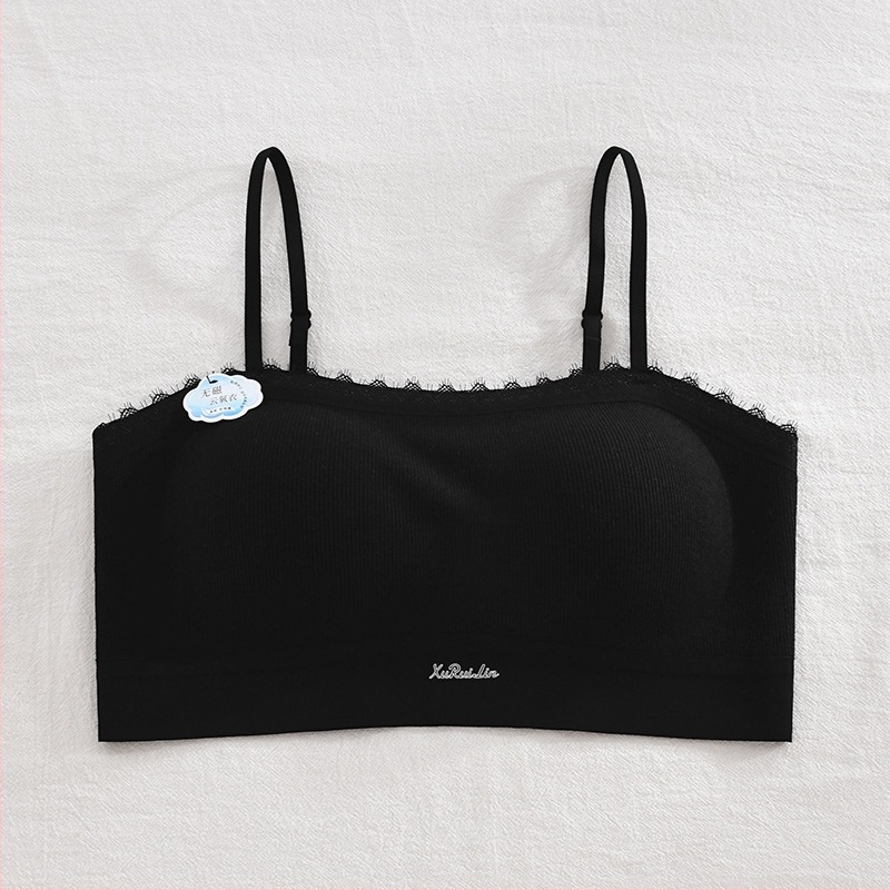 Brushed плат за топлина – дамски сутиен с пълна чашка, стил Tube-top с дантела на гърба, фиксирани презрамки, подплата от акрилова нишка