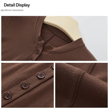 Женски базов топ за долен слой, V-образна яка, дълъг ръкав, безшевен, тясна кройка, с велурен акцент (акрилно влакно; велурен акцент; V-образна яка; безшевен; дълъг ръкав)