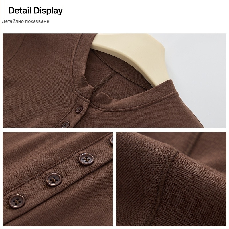 Женски базов топ за долен слой, V-образна яка, дълъг ръкав, безшевен, тясна кройка, с велурен акцент (акрилно влакно; велурен акцент; V-образна яка; безшевен; дълъг ръкав)