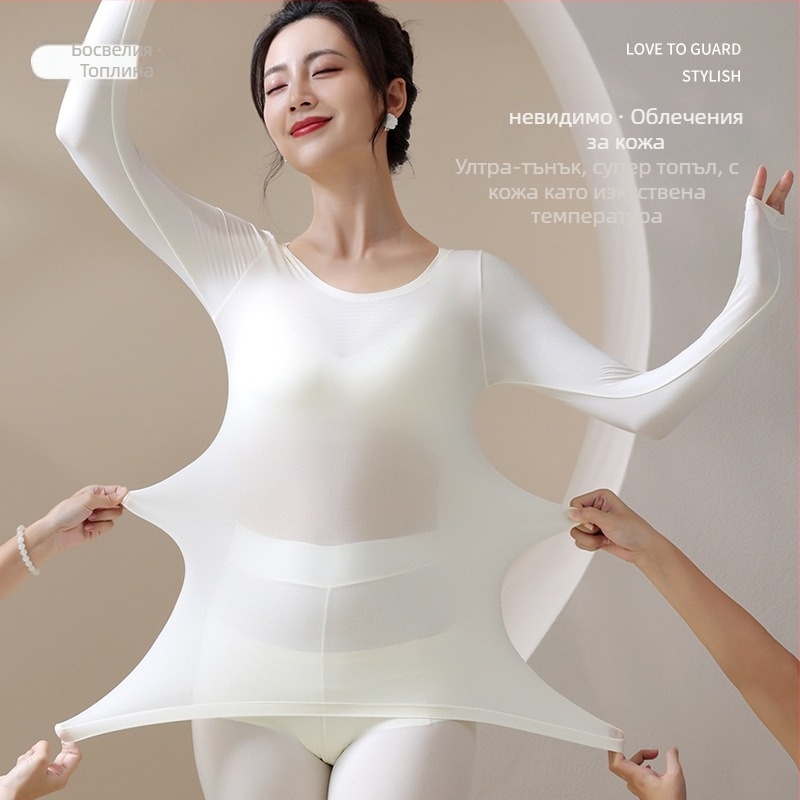 Дълъг ръкав базов топ от акрил, ултра тънък 81–100 г/м², съдържание 50–70% акрил, кръгло деколте, може да се носи и като външна дреха