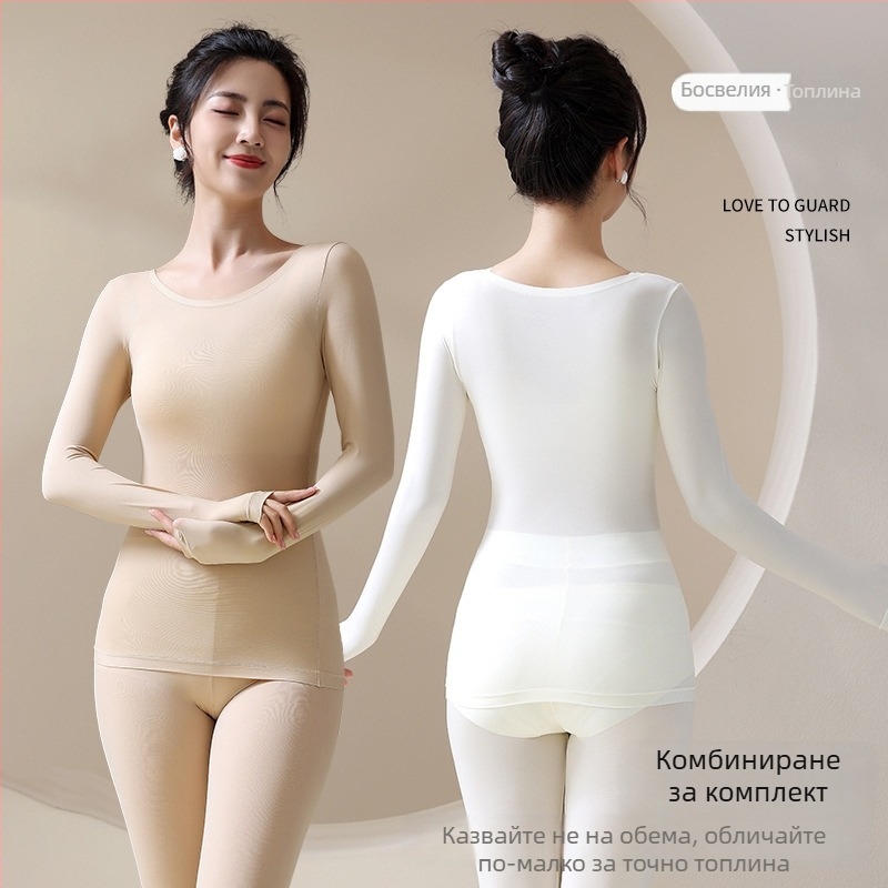 Дълъг ръкав базов топ от акрил, ултра тънък 81–100 г/м², съдържание 50–70% акрил, кръгло деколте, може да се носи и като външна дреха