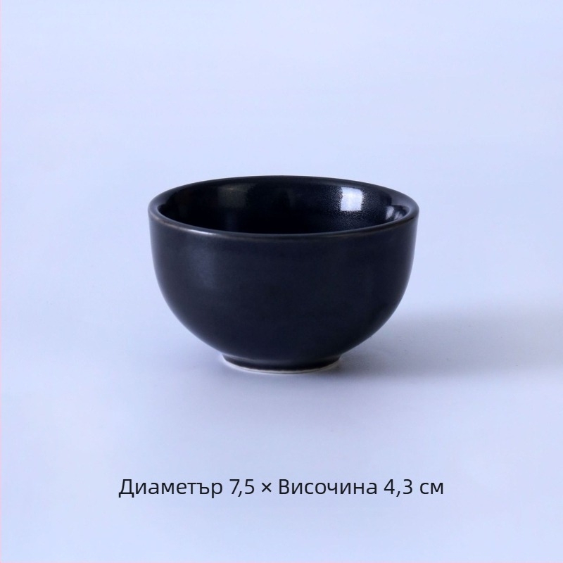 Керамичен сервиз за маса в стил планински, глазури при изпичане, четириделен комплект за горещо готвене и барбекю