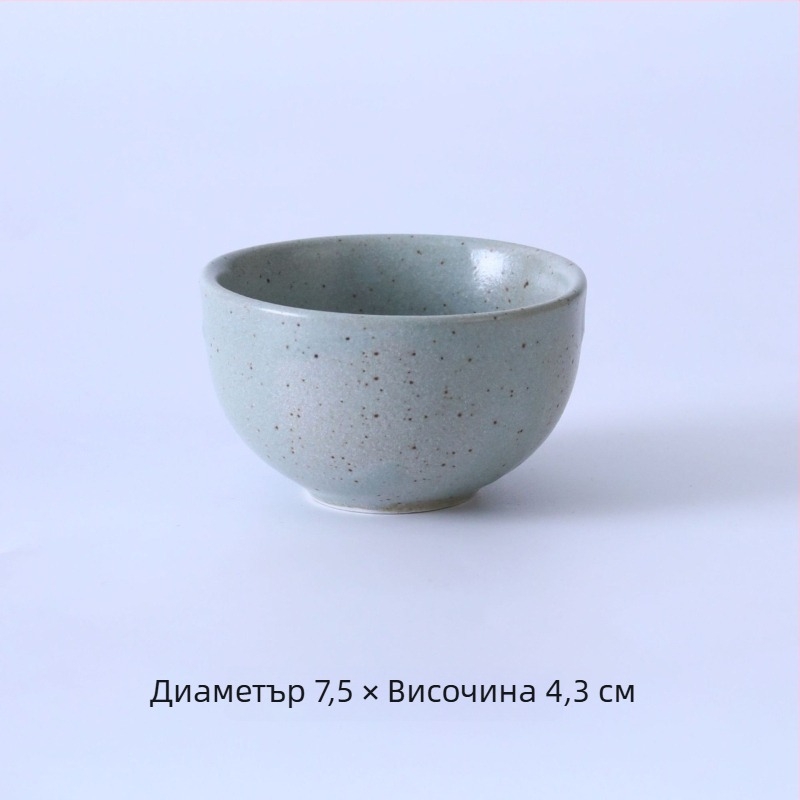Керамичен сервиз за маса в стил планински, глазури при изпичане, четириделен комплект за горещо готвене и барбекю