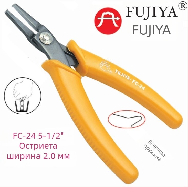 Плосконосни клещи FC-24, 1.0 мм капацитет за срязване, горно рязане