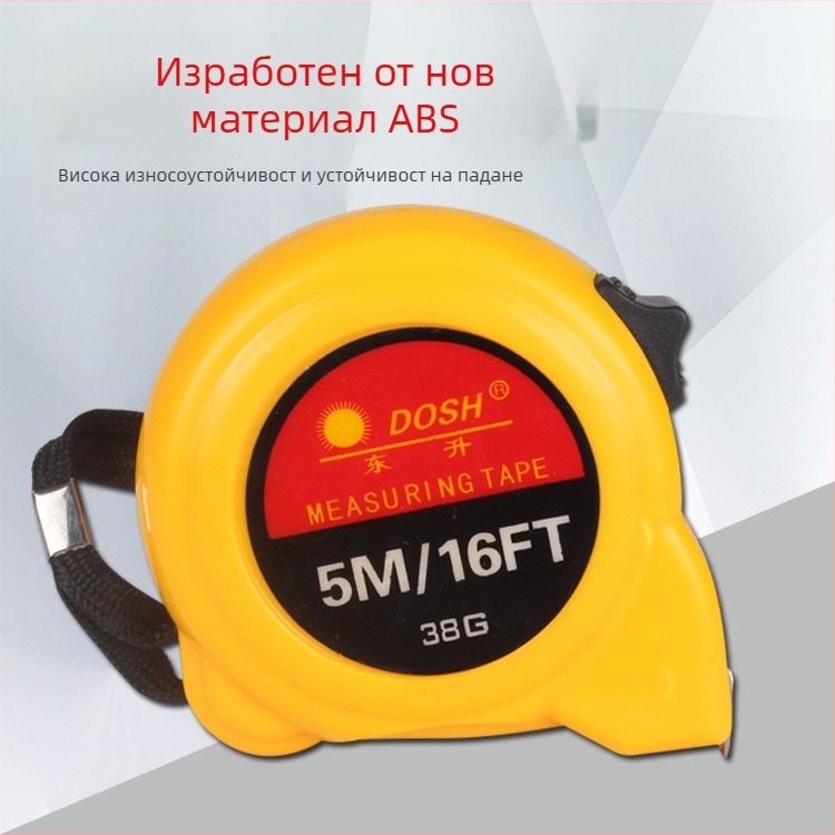 Dongsheng неръждаем стоманен лентов измервател, 19 мм ширина на лентата, защитен корпус, за измерване, опаковка 180 бр.