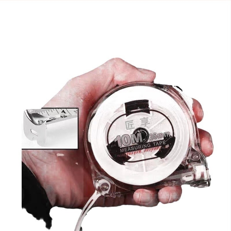 лентов метър от неръждаема стомана, с издърпващ механизъм, корпус устойчив на износване и удари