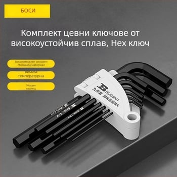 Набор Allen ключове Persia, CRV сплав стомана, шестограникова глава