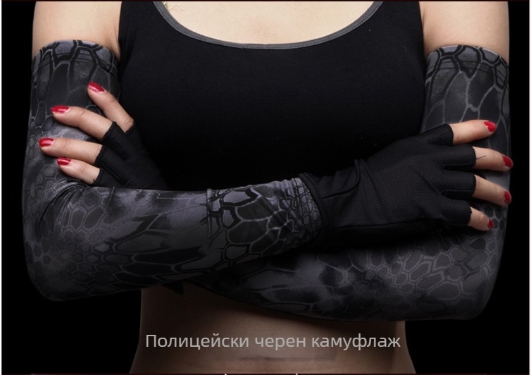 Chief Outdoor Ръкавели за ръце с питон модел – UV защита, Ice Silk материя, спандекс/ликра, печат на лого, персонализация