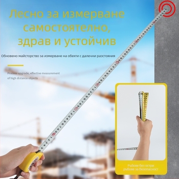 Tajima Ryu двустранна стоманена измервателна лента, удебелена и износоустойчива, тип: лента за измерване