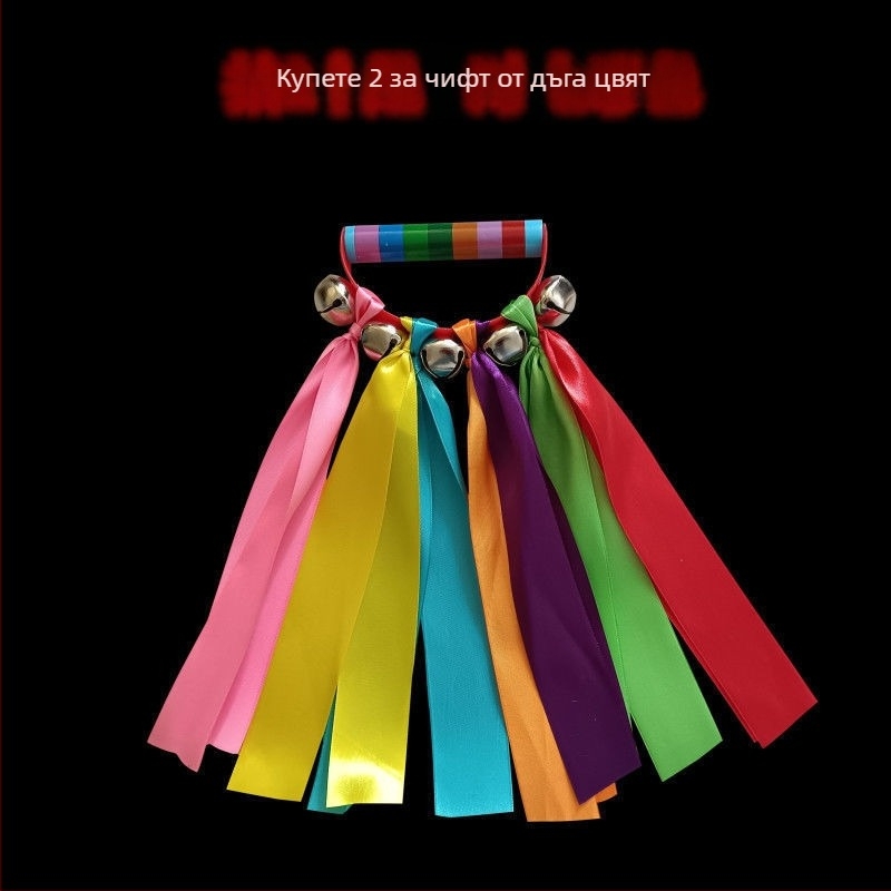 Детска ръчна камбанка за сутрешни танцови упражнения в градина; марка: Други; наличност: готова на склад; възрастова група: деца; година/сезон: Други