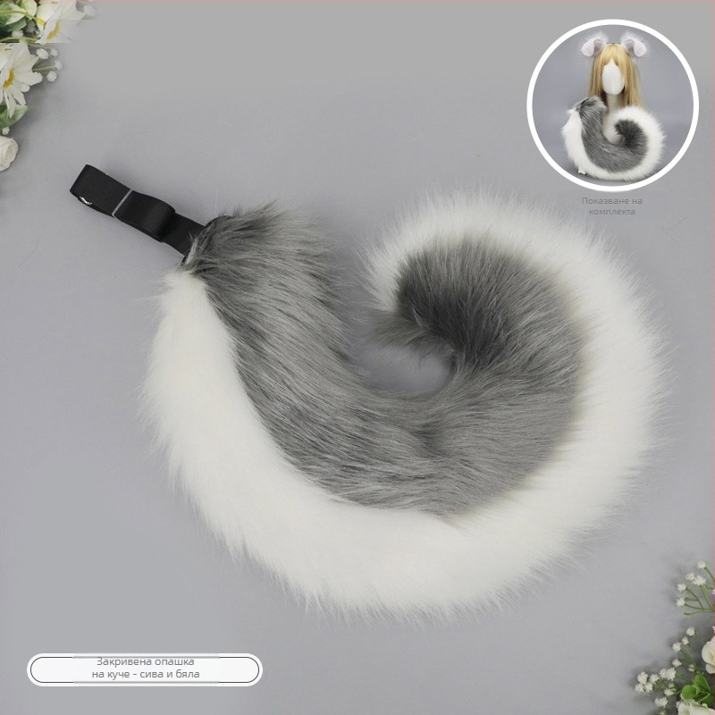 Ръчно изработено плюшено аксесоар за глава с уши на чудовище, карикатурен стил, унисекс