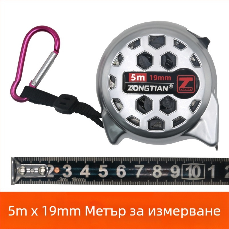 Лентов измервател от неръждаема стомана с кух дизайн, водоустойчив, удароустойчив, висока прецизност, с кутия