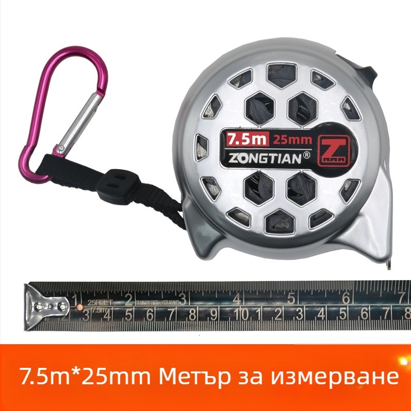 Лентов измервател от неръждаема стомана с кух дизайн, водоустойчив, удароустойчив, висока прецизност, с кутия