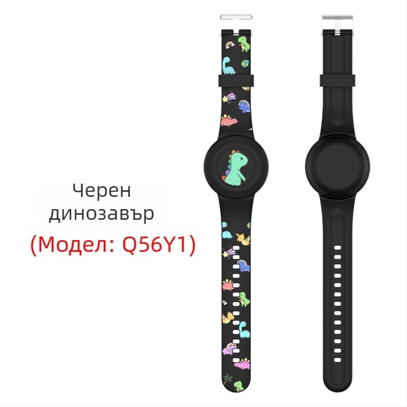 Силиконов водоустойчив калъф за каишка за Apple AirTag – мил карикатурен стил, инжекционно формован, серия Waterproof Strap Cover, модел Waterproof Strap Cover