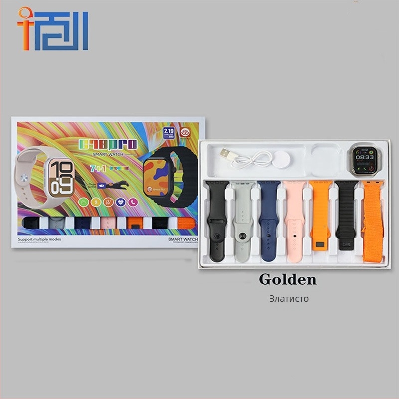 Смарт часовник с 7-в-3-в-1 функции: измерване на сърдечния ритъм, крачкомер, проследяване на съня, Bluetooth разговори и безжично зареждане