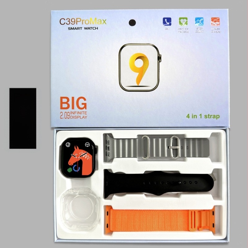 Смарт часовник с 7-в-3-в-1 функции: измерване на сърдечния ритъм, крачкомер, проследяване на съня, Bluetooth разговори и безжично зареждане