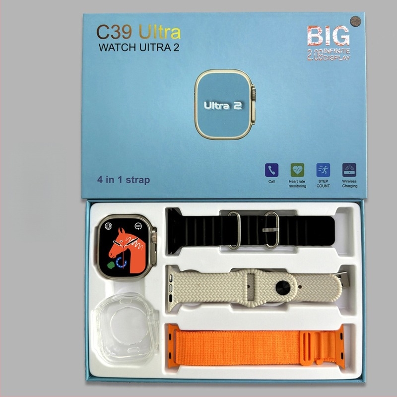 Смарт часовник с 7-в-3-в-1 функции: измерване на сърдечния ритъм, крачкомер, проследяване на съня, Bluetooth разговори и безжично зареждане