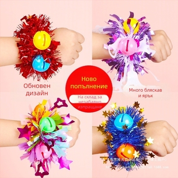 Еластично цветче за китка със звънче за детски танцови представления