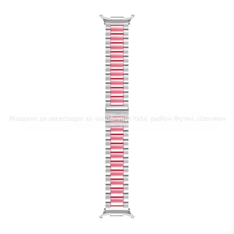 Каишка за Samsung Galaxy Watch7 Ultra от неръждаема стомана, сгъваща катарама, стил бизнес, тегло 100 г