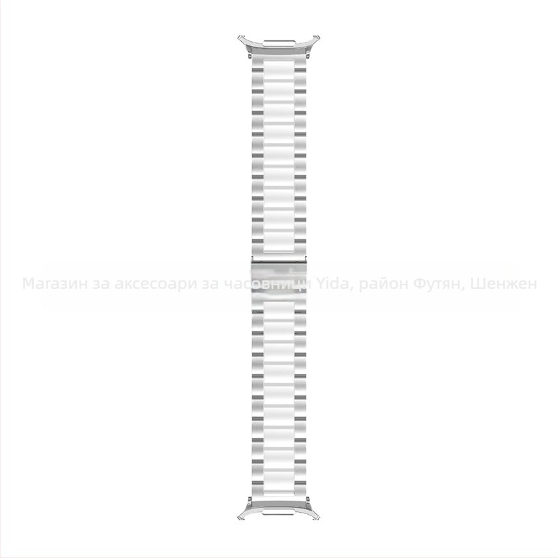 Каишка за Samsung Galaxy Watch7 Ultra от неръждаема стомана, сгъваща катарама, стил бизнес, тегло 100 г