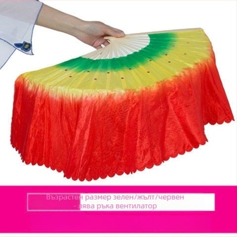 Двустранен Yangko танцов фен за изпълнение, сценичен реквизит, марка Unique, пуснат лято 2021