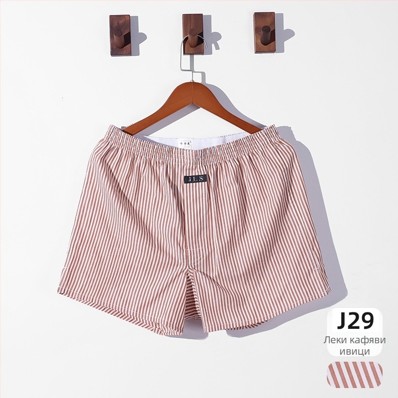 Мъжки памучни свободни долни панталони — 100% памук, тъкан 40 нишки, дишащи, средна талия, кройка от една част