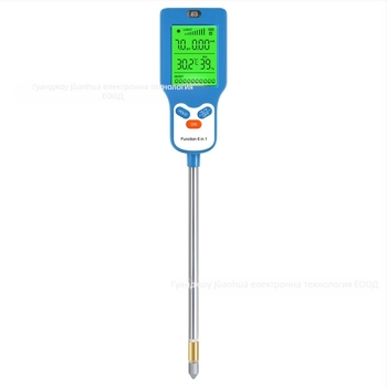 Почвен детектор шест в едно с голям дигитален дисплей и PH метр, модел SPH050, марка Trickle, тегло 120 г, за градини и саксийни растения