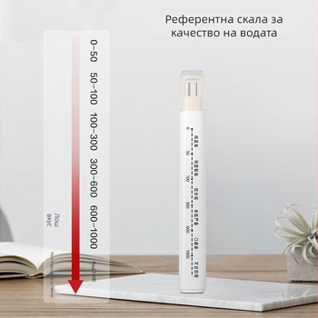 Портативен pH-метър Deli, модел DL339012, за домашно тестване на питейната вода