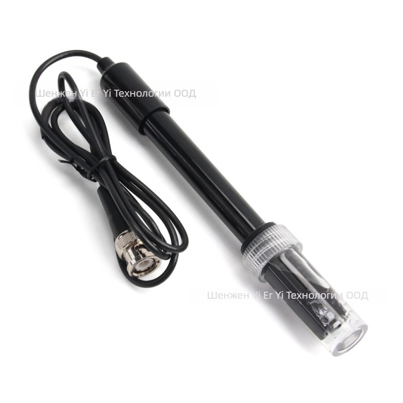 PH електроден датчик с BNC интерфейс, модел TPH01120, корпус от PC, 0–60°C цифров дисплей, аксесоар за PH оборудване