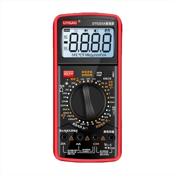 Dt9205A цифров мултиметър с гласово оповестяване – висока прецизност, автоматичен обхват, CE сертифициран, UYIGAO