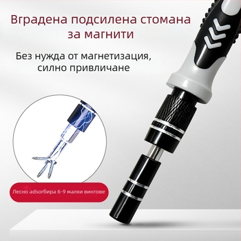 115-в-1 комплект отвертки: магнитни инструменти за прецизен ремонт на мобилни телефони, ноутбуци и домашни уреди; въглеродна стомана, 461 г
