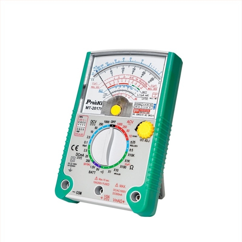 Аналогов мултиметър MT-2017N/MT-2019-C — високопрецизен, за професионална употреба, ISO 9001 сертифициран.