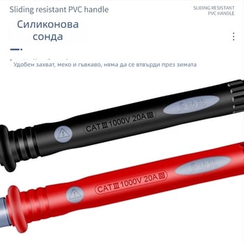 20-в-1 Универсална тест-писалка за мултиметър с подменяеми силиконови върхове и цифров дисплей