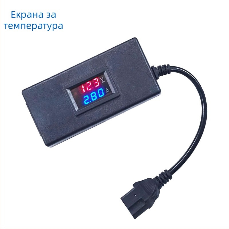 детектор за зарядно за електромобили с цифров дисплей, диапазон 5V-96V, измерва ток и напрежение за проверка и поддръжка