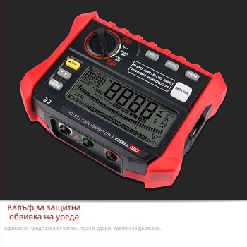 TA862A измерител за земно съпротивление и земно напрежение – Tes – високопрецизен цифров дисплей – захранване: батерия 8×5