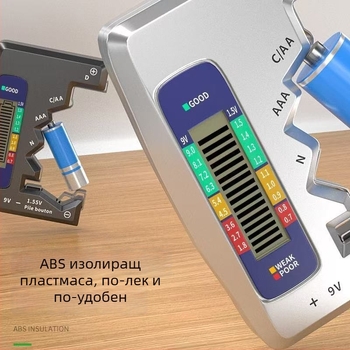Измерител на капацитета на батерията с цифров дисплей – Dengfeng, модел Battery Capacity Tester, измерва оставащия заряд